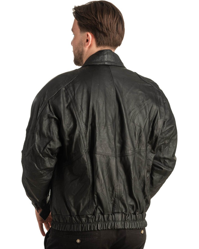 Γνήσιο Ανδρικό Δερμάτινο Μπουφάν - T374