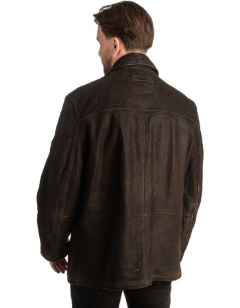 Γνήσιο Ανδρικό Δερμάτινο Μπουφάν - T376