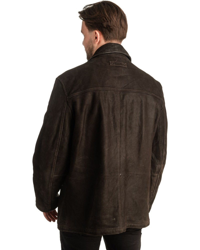 Γνήσιο Ανδρικό Δερμάτινο Μπουφάν - T376