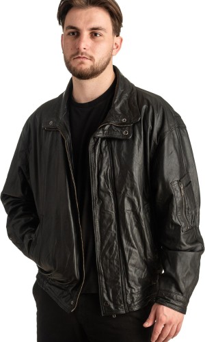 Γνήσιο Ανδρικό Δερμάτινο Μπουφάν - T378