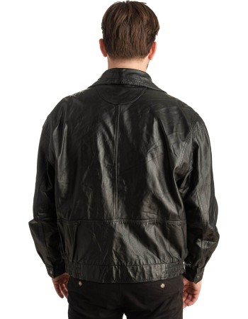 Γνήσιο Ανδρικό Δερμάτινο Μπουφάν - T378