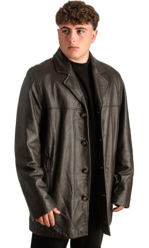 Γνήσιο Ανδρικό Δερμάτινο Μπουφάν - T380