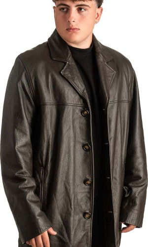 Γνήσιο Ανδρικό Δερμάτινο Μπουφάν - T380