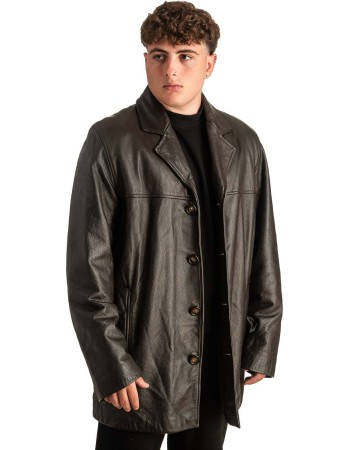 Γνήσιο Ανδρικό Δερμάτινο Μπουφάν - T380