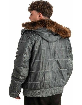 Γνήσιο Ανδρικό Δερμάτινο Μπουφάν - T382