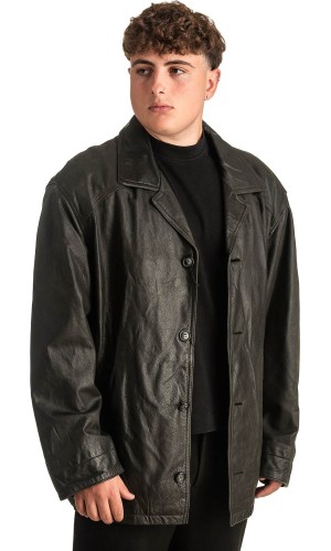 Γνήσιο Ανδρικό Δερμάτινο Μπουφάν - T384