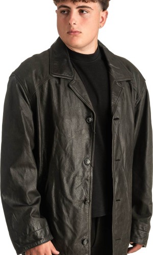 Γνήσιο Ανδρικό Δερμάτινο Μπουφάν - T384
