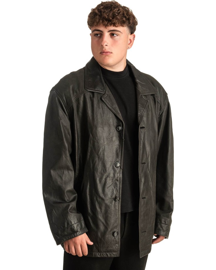 Γνήσιο Ανδρικό Δερμάτινο Μπουφάν - T384