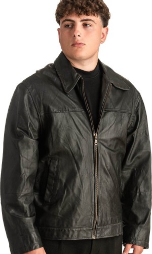 Γνήσιο Ανδρικό Δερμάτινο Μπουφάν - T388