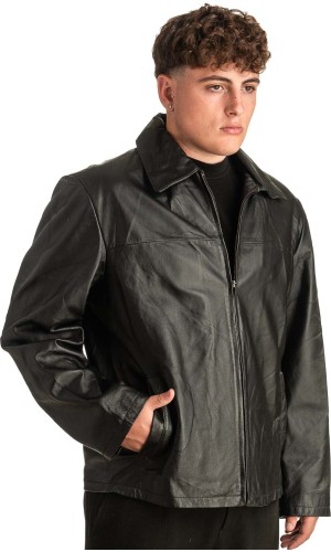 Γνήσιο Ανδρικό Δερμάτινο Μπουφάν - T389