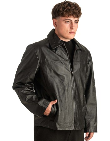 Γνήσιο Ανδρικό Δερμάτινο Μπουφάν - T389