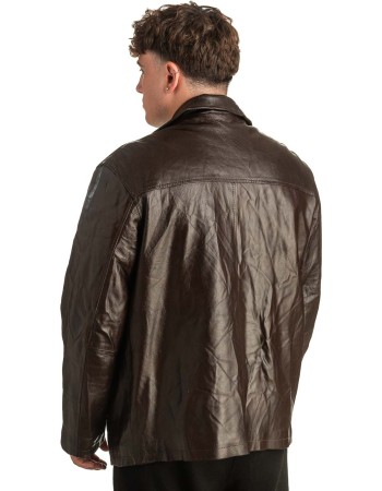 Γνήσιο Ανδρικό Δερμάτινο Μπουφάν - T390