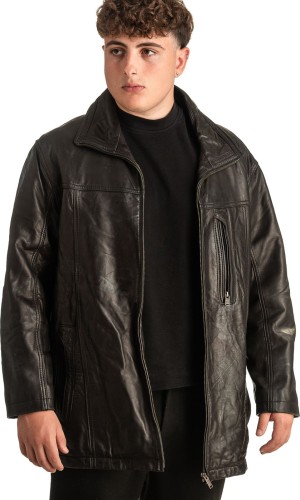 Γνήσιο Ανδρικό Δερμάτινο Μπουφάν - T393