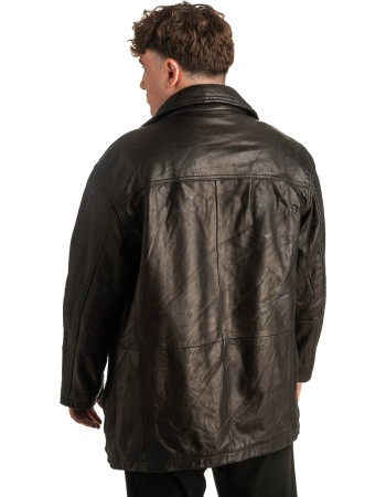 Γνήσιο Ανδρικό Δερμάτινο Μπουφάν - T393