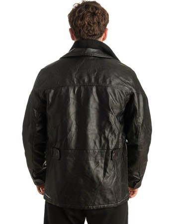 Γνήσιο Ανδρικό Δερμάτινο Μπουφάν - T394
