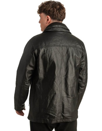 Γνήσιο Ανδρικό Δερμάτινο Μπουφάν - T396
