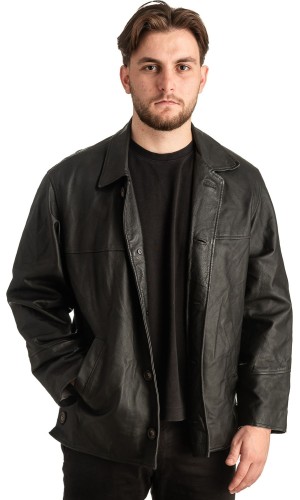 Γνήσιο Ανδρικό Δερμάτινο Μπουφάν - T401