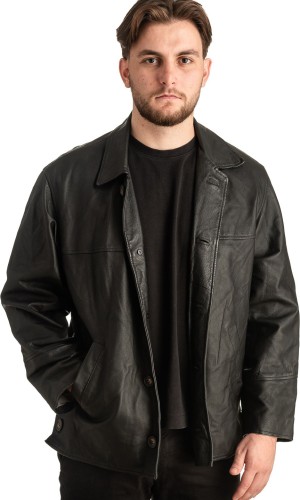 Γνήσιο Ανδρικό Δερμάτινο Μπουφάν - T401