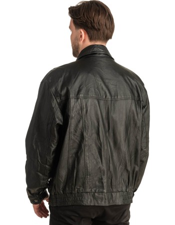 Γνήσιο Ανδρικό Δερμάτινο Μπουφάν - T404