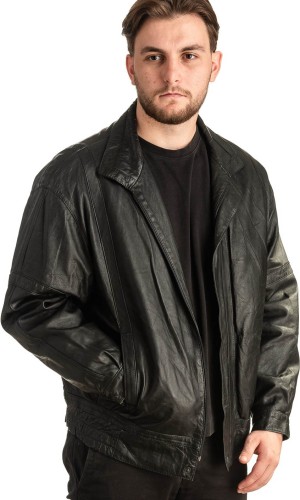 Γνήσιο Ανδρικό Δερμάτινο Μπουφάν - T406