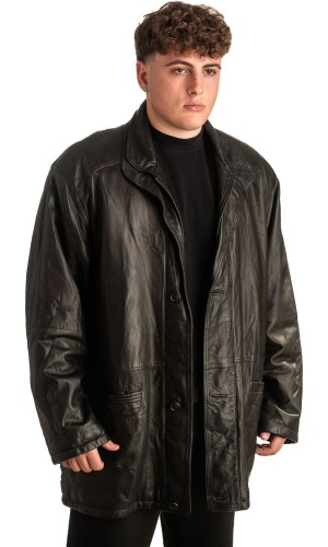 Γνήσιο Ανδρικό Δερμάτινο Μπουφάν - T407