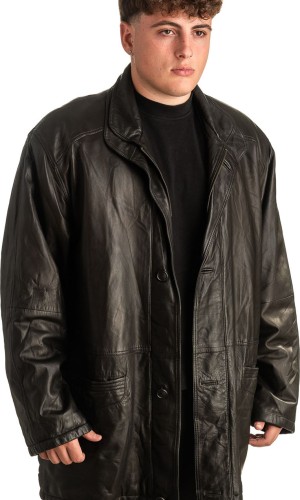 Γνήσιο Ανδρικό Δερμάτινο Μπουφάν - T407