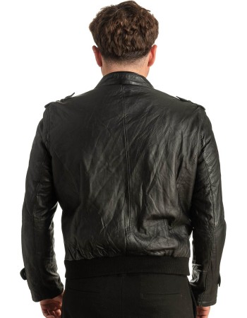 Γνήσιο Ανδρικό Δερμάτινο Μπουφάν - T408