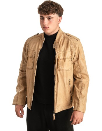 Γνήσιο Ανδρικό Δερμάτινο Μπουφάν - T410