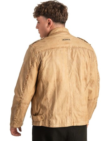 Γνήσιο Ανδρικό Δερμάτινο Μπουφάν - T410