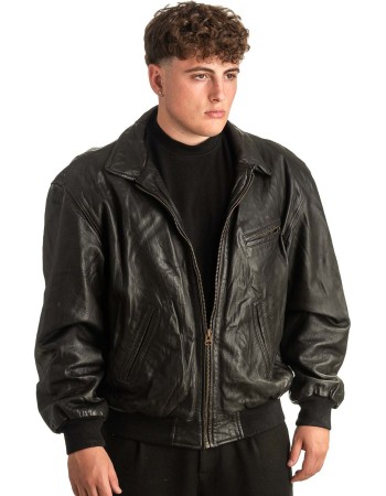Γνήσιο Ανδρικό Δερμάτινο Μπουφάν - T411
