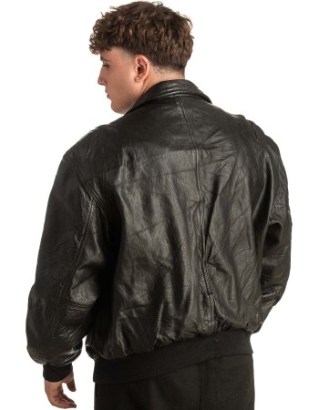 Γνήσιο Ανδρικό Δερμάτινο Μπουφάν - T411