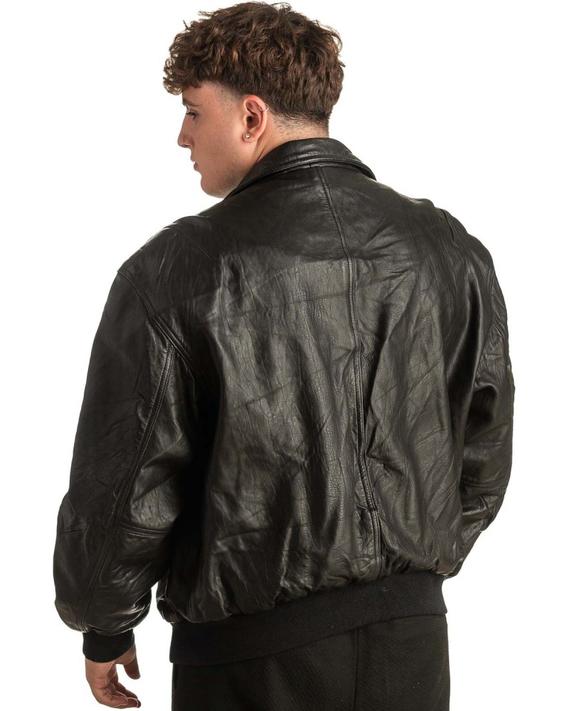 Γνήσιο Ανδρικό Δερμάτινο Μπουφάν - T411