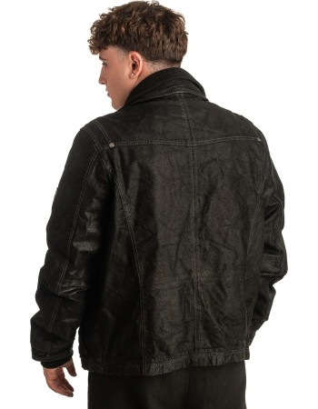 Γνήσιο Ανδρικό Δερμάτινο Μπουφάν - T412