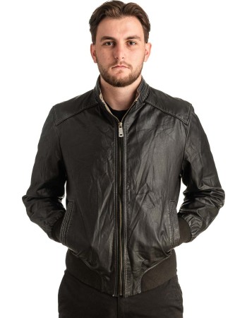 Γνήσιο Ανδρικό Δερμάτινο Μπουφάν - T413