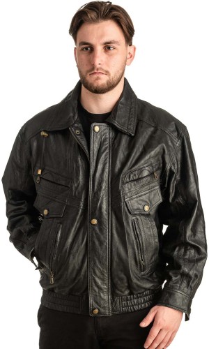 Γνήσιο Ανδρικό Δερμάτινο Μπουφάν - T414