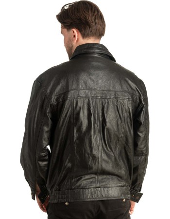 Γνήσιο Ανδρικό Δερμάτινο Μπουφάν - T414