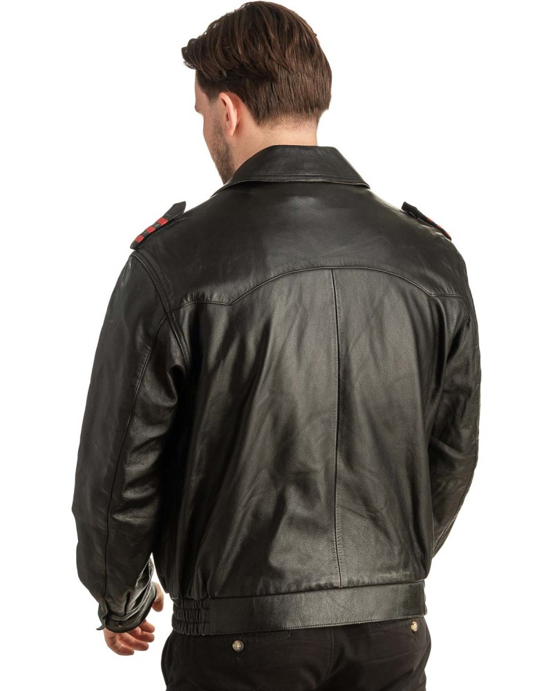 Γνήσιο Ανδρικό Δερμάτινο Μπουφάν - T415