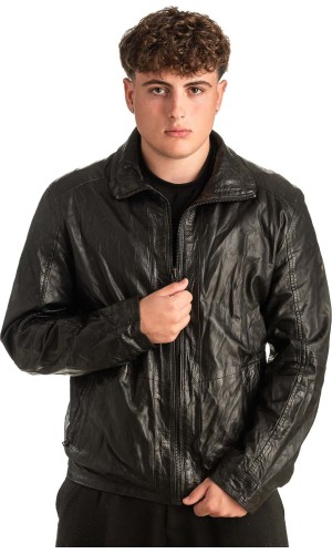 Γνήσιο Ανδρικό Δερμάτινο Μπουφάν - T417