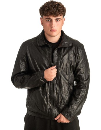 Γνήσιο Ανδρικό Δερμάτινο Μπουφάν - T417