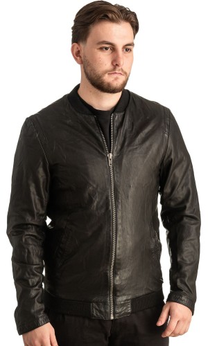 Γνήσιο Ανδρικό Δερμάτινο Μπουφάν - T422