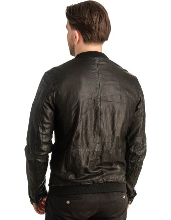 Γνήσιο Ανδρικό Δερμάτινο Μπουφάν - T422