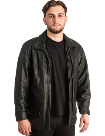 Γνήσιο Ανδρικό Δερμάτινο Μπουφάν - T423