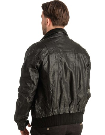 Γνήσιο Ανδρικό Δερμάτινο Μπουφάν - T424