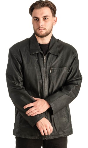 Γνήσιο Ανδρικό Δερμάτινο Μπουφάν - T425