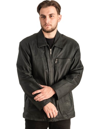 Γνήσιο Ανδρικό Δερμάτινο Μπουφάν - T425