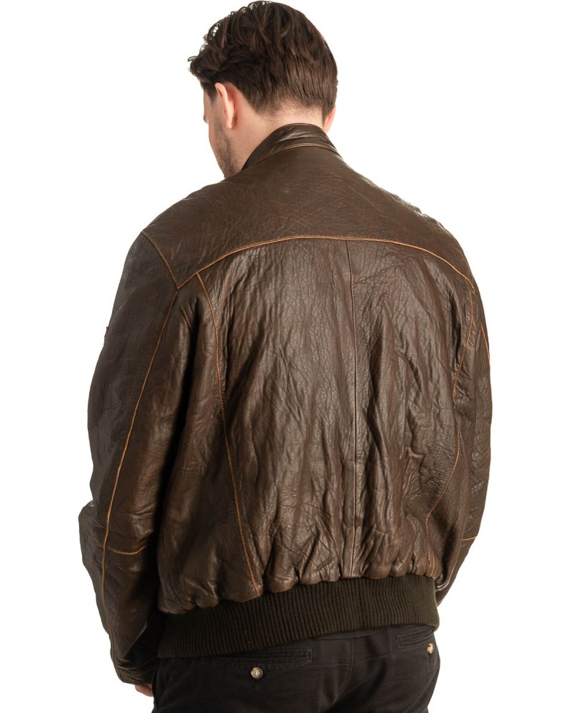 Γνήσιο Ανδρικό Δερμάτινο Μπουφάν - T426