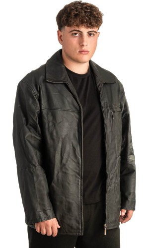 Γνήσιο Ανδρικό Δερμάτινο Μπουφάν - T432