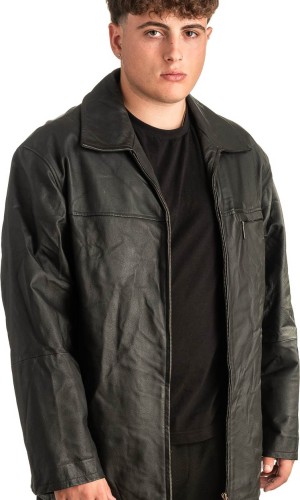 Γνήσιο Ανδρικό Δερμάτινο Μπουφάν - T432