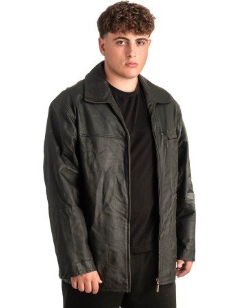 Γνήσιο Ανδρικό Δερμάτινο Μπουφάν - T432
