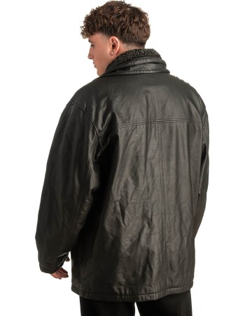 Γνήσιο Ανδρικό Δερμάτινο Μπουφάν - T433